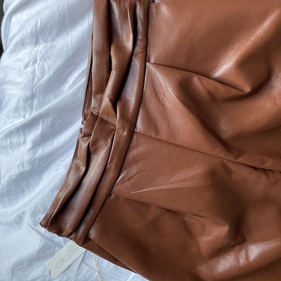 NWT Aritzia Wilfred Jessa Pant in Cognac - Picture 6 of 7